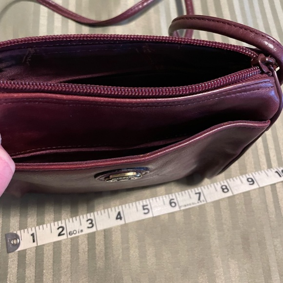 Etienne Aigner Deep Burgundy Leather Shoulder Bag - Picture 6 of 11